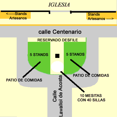 Plano de ubicaci&oacute;n de la feria artesanal